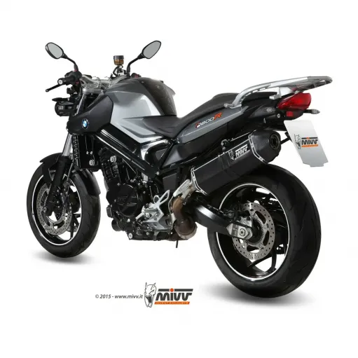Mivv Bmw F 800 R / GT Terminale Di Scarico Per Moto Marmitta Speed Edge Inox Nero