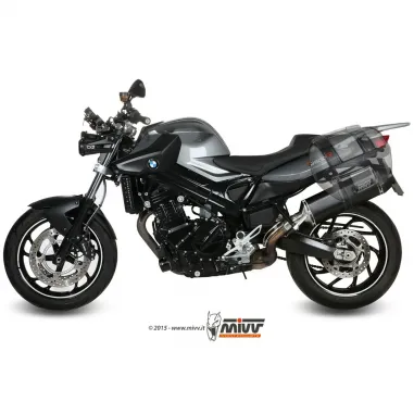 Mivv Bmw F 800 R / GT Terminale Di Scarico Per Moto Marmitta Speed Edge Inox Nero