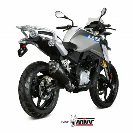 Scarico Completo Mivv Bmw G 310 GS Moto Terminale Delta Race Inox Nero 2