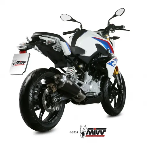 Scarico Completo Mivv Bmw G 310 R Moto Terminale Delta Race Inox Nero