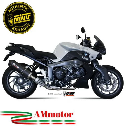 Mivv Bmw K 1300 R 09 - 2016 Terminale Di Scarico Moto Marmitta Oval Carbon Cap