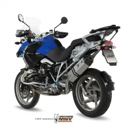 Mivv Bmw R 1200 GS / Adventure 04 - 2007 Terminale Di Scarico Moto Marmitta Speed Edge Inox 2