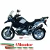 Mivv Bmw R 1200 GS / Adventure 04 - 2007 Terminale Di Scarico Moto Marmitta Suono Inox Nero
