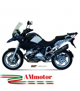 Mivv Bmw R 1200 GS / Adventure 08 - 2009 Terminale Di Scarico Moto Marmitta Suono Inox Nero