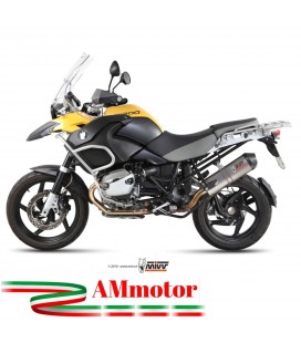Mivv Bmw R 1200 GS / Adventure 10 - 2012 Terminale Di Scarico Moto Marmitta Oval Titanio Carbon Cap