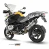 Mivv Bmw R 1200 GS / Adventure 10 - 2012 Terminale Di Scarico Moto Marmitta Oval Titanio Carbon Cap