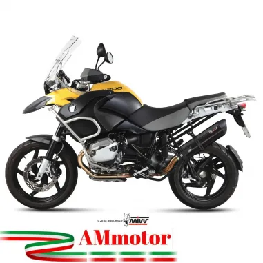 Mivv Bmw R 1200 GS / Adventure 10 - 2012 Terminale Di Scarico Moto Marmitta Suono Inox Nero