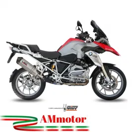 Mivv Bmw R 1200 GS / Adventure 13 - 2018 Terminale Di Scarico Moto Marmitta Oval Titanio Carbon Cap
