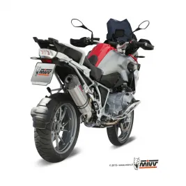Mivv Bmw R 1200 GS / Adventure 13 - 2018 Terminale Di Scarico Moto Marmitta Oval Titanio Carbon Cap 2