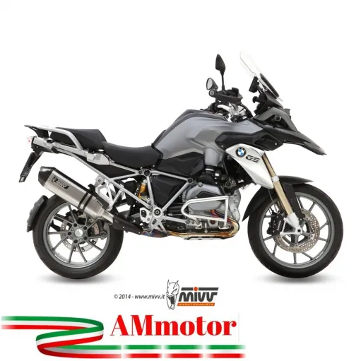 Mivv Bmw R 1200 GS / Adventure 13 - 2018 Terminale Di Scarico Moto Marmitta Speed Edge Inox
