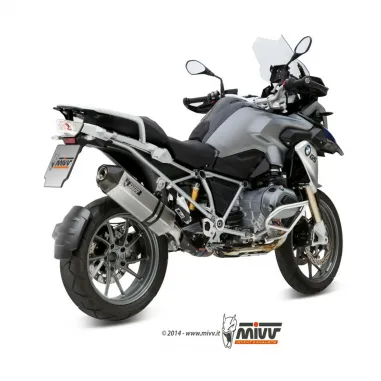 Mivv Bmw R 1200 GS / Adventure 13 - 2018 Terminale Di Scarico Moto Marmitta Speed Edge Inox