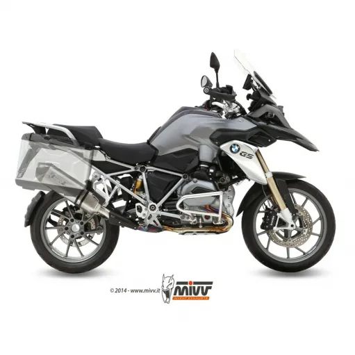 Mivv Bmw R 1200 GS / Adventure 13 - 2018 Terminale Di Scarico Moto Marmitta Speed Edge Inox
