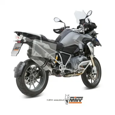 Mivv Bmw R 1200 GS / Adventure 13 - 2018 Terminale Di Scarico Moto Marmitta Speed Edge Inox