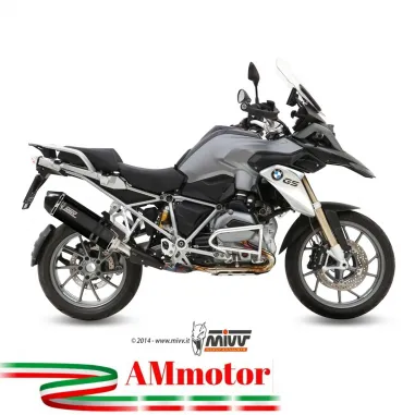 Mivv Bmw R 1200 GS / Adventure 13 - 2018 Terminale Di Scarico Moto Marmitta Speed Edge Inox Nero