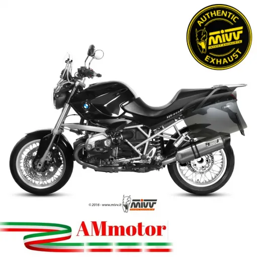 Mivv Bmw R 1200 R 11 - 2014 Terminale Di Scarico Moto Marmitta Speed Edge Inox