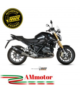 Mivv Bmw R 1200 R 15 - 2018 Terminale Di Scarico Moto Marmitta Speed Edge Inox Nero