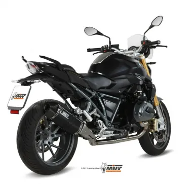 Mivv Bmw R 1200 R 15 - 2018 Terminale Di Scarico Moto Marmitta Speed Edge Inox Nero