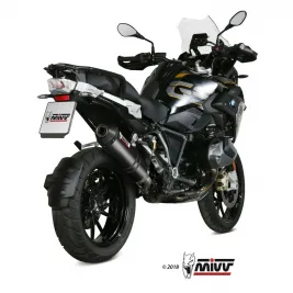 Mivv Bmw R 1250 Gs / Adventure Terminale Di Scarico Moto Marmitta Oval Carbon Cap 2