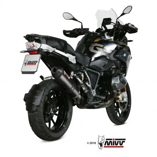 Mivv Bmw R 1250 Gs / Adventure Terminale Di Scarico Moto Marmitta Oval Carbon Cap