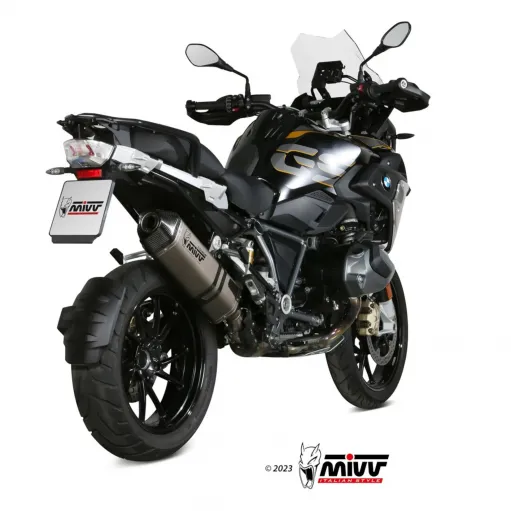 Mivv Bmw R 1250 Gs / Adventure Terminale Di Scarico Moto Marmitta Speed Edge Titanio