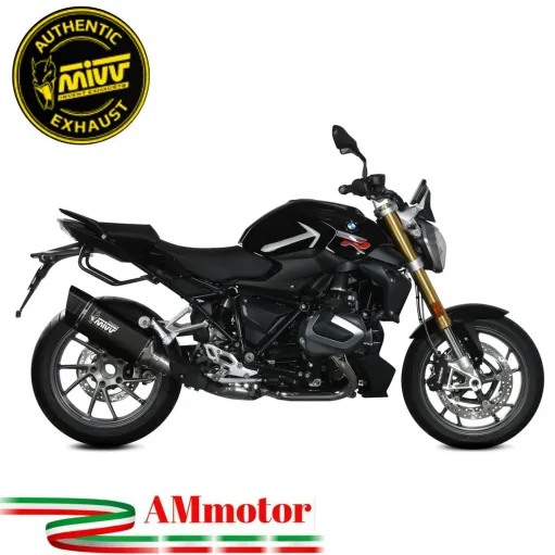 Mivv Bmw R 1250 R / RS Terminale Di Scarico Moto Marmitta SR-1 Titanio Nero Omologato