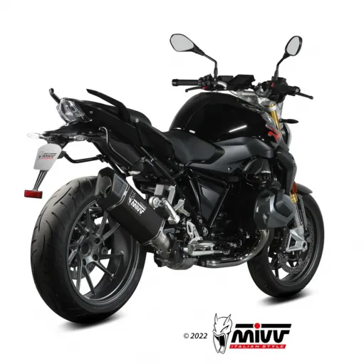 Mivv Bmw R 1250 R / RS Terminale Di Scarico Moto Marmitta SR-1 Titanio Nero Omologato