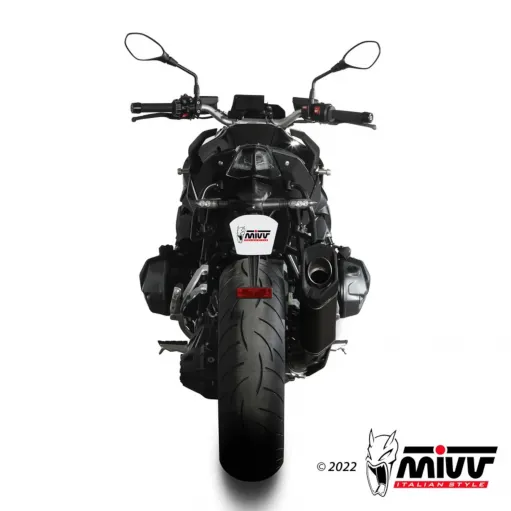 Mivv Bmw R 1250 R / RS Terminale Di Scarico Moto Marmitta SR-1 Titanio Nero Omologato