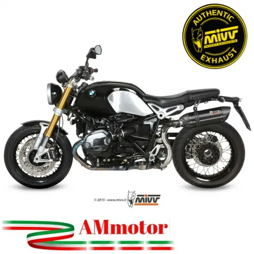 Mivv Bmw R NineT 14 - 2020 Terminale Di Scarico Moto Marmitta Suono Inox Nero Alto