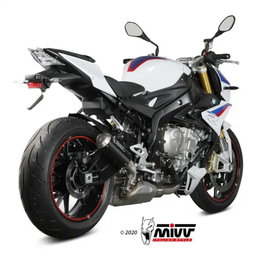 Mivv Bmw S 1000 R 2017 - 2020 Terminale Di Scarico Moto Marmitta Mk3 Carbonio Omologato