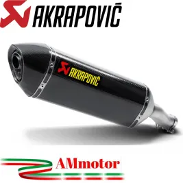 Akrapovic Honda Cbr 400 / 500 R 13 2015 Terminale Di Scarico Slip-On Line Carbonio Moto Omologato