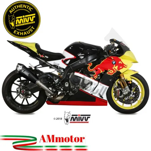 Mivv Bmw S 1000 RR 17 - 2018 Terminale Di Scarico Moto Marmitta Delta Race Carbonio