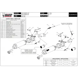 Mivv Ducati Monster 1100 08 - 2010 Terminali Di Scarico Moto Marmitte GP Carbonio 2
