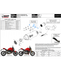 Mivv Ducati Monster 1200 17 - 2021 Terminale Di Scarico Moto Marmitta Gp Pro Carbonio