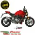 Mivv Ducati Monster 1200 17 - 2021 Terminale Di Scarico Moto Marmitta Gp Pro Titanio