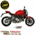 Mivv Ducati Monster 1200 17 - 2021 Terminale Di Scarico Moto Marmitta MK3 Carbonio Racing