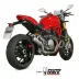 Mivv Ducati Monster 1200 17 - 2021 Terminale Di Scarico Moto Marmitta MK3 Inox Racing