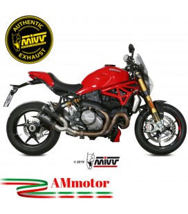 Mivv Ducati Monster 1200 17 - 2021 Terminali Di Scarico Moto Marmitte MK3 Carbonio Racing