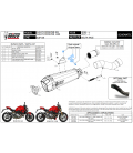 Mivv Ducati Monster 1200 17 - 2021 Terminale Di Scarico Moto Marmitta Delta Race Inox Nero