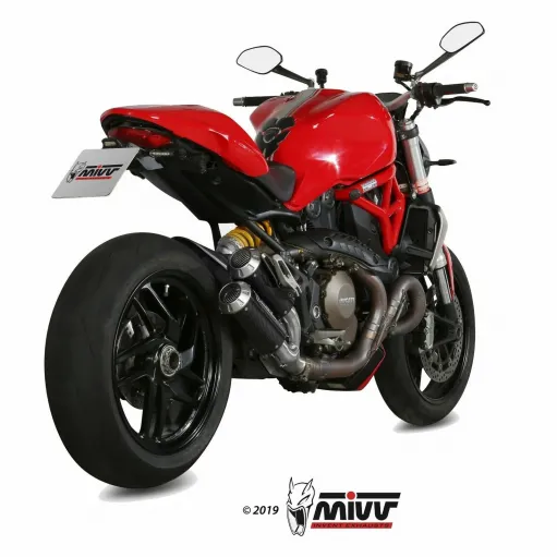 Mivv Ducati Monster 1200 / S 14 - 2016 Terminali Di Scarico Moto Marmitte Mk3 Carbonio