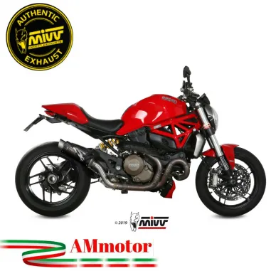 Mivv Ducati Monster 1200 / S 14 - 2016 Terminale Di Scarico Moto Marmitta Gp Pro Inox Nero