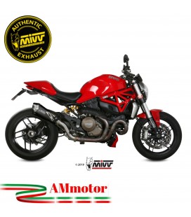 Mivv Ducati Monster 1200 / S 14 - 2016 Terminale Di Scarico Moto Marmitta Delta Race Inox Nero