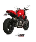 Mivv Ducati Monster 1200 / S 14 - 2016 Terminale Di Scarico Moto Marmitta Delta Race Inox Nero