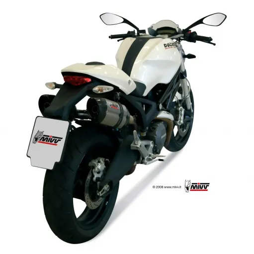 Mivv Ducati Monster 696 Terminali Di Scarico Moto Marmitte Suono Inox