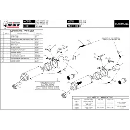 Mivv Ducati Monster 796 Terminali Di Scarico Moto Marmitte GP Carbonio 2