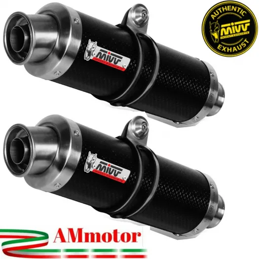 Mivv Ducati Monster 796 Terminali Di Scarico Moto Marmitte GP Carbonio