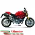 Mivv Ducati Monster 796 Terminali Di Scarico Moto Marmitte Suono Inox Nero