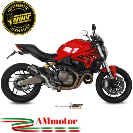 Mivv Ducati Monster 821 14 - 2017 Terminale Di Scarico Moto Marmitta Mk3 Carbonio