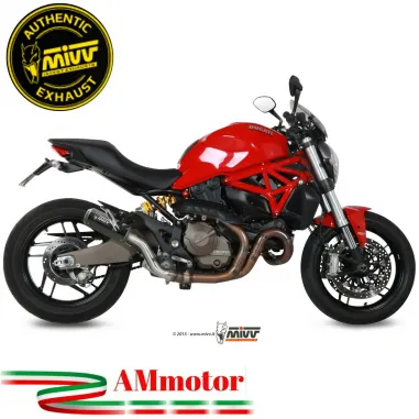 Mivv Ducati Monster 821 14 - 2017 Terminale Di Scarico Moto Marmitta Mk3 Carbonio