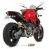 Mivv Ducati Monster 821 14 - 2017 Terminale Di Scarico Moto Marmitta Mk3 Carbonio