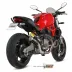 Mivv Ducati Monster 821 14 - 2017 Terminale Di Scarico Moto Marmitta Mk3 Inox Nero